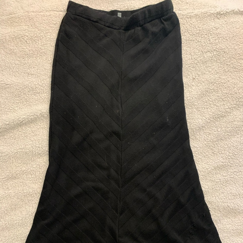 Black maxi skirt